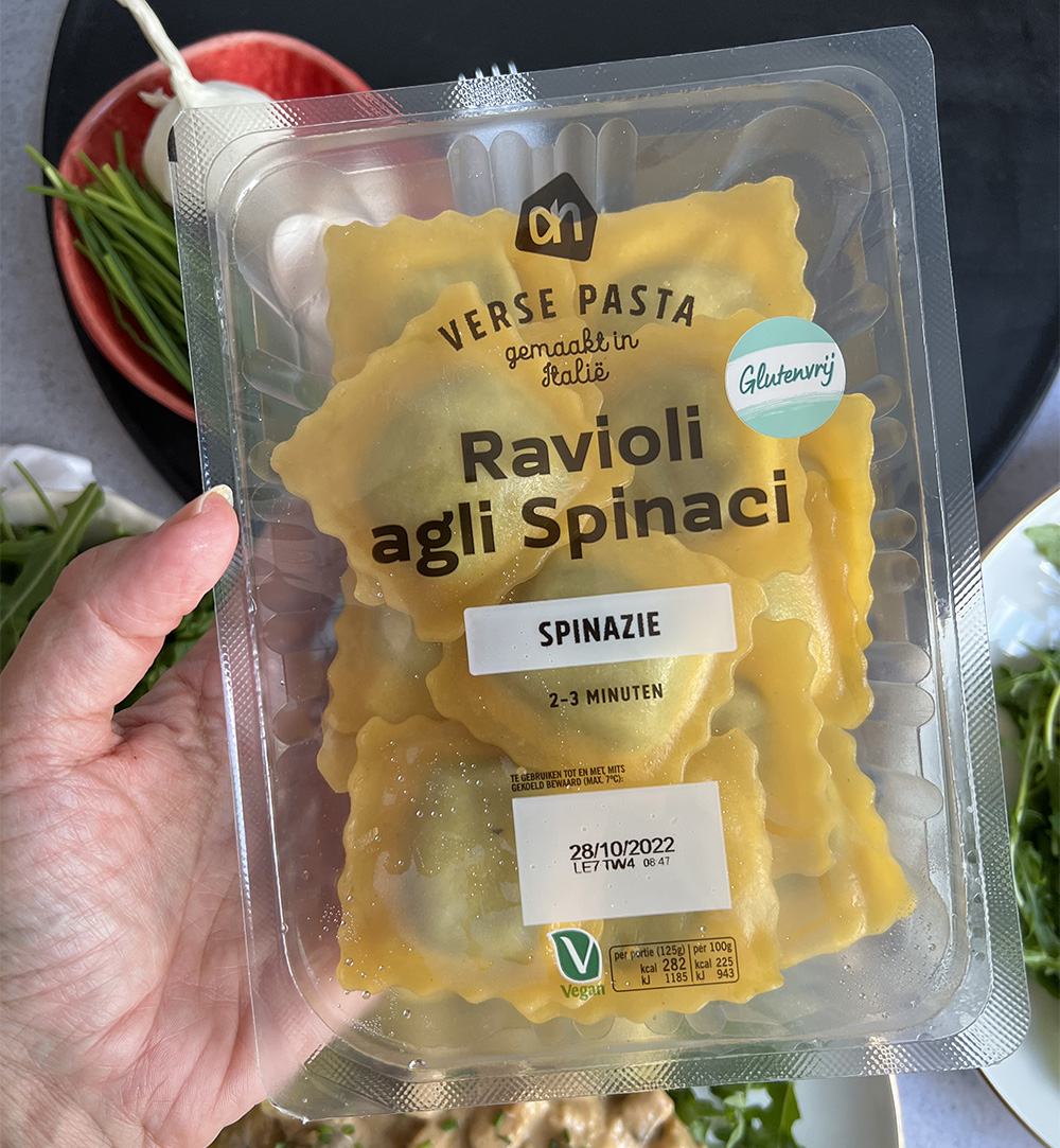 uitspraak keuken Plicht Wat eet je dan wel? - Vegan Taste Test 25: Albert Heijn glutenvrije en  vegan spinazie ravioli - Wat eet je dan wel?