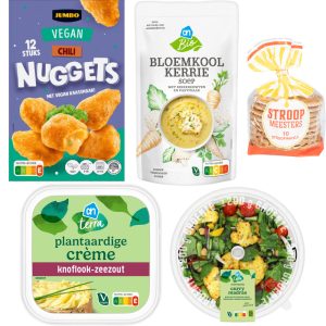 Veganistische vegan plantaardig boodschappen producten supermarkt
