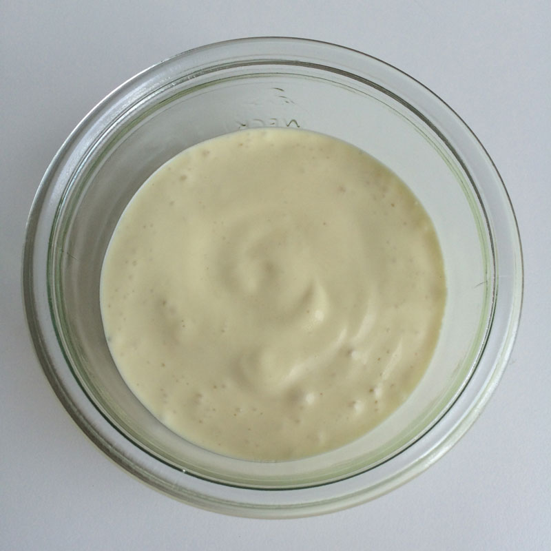Aquafaba mayonaise
