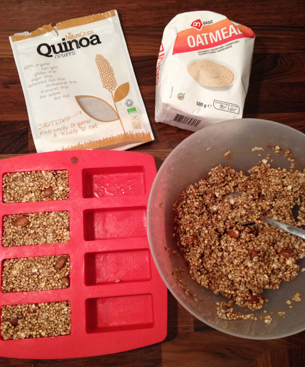 Gepofte quinoa havermout repen