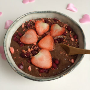 Valentijnsdag: chocolate smoothie bowl