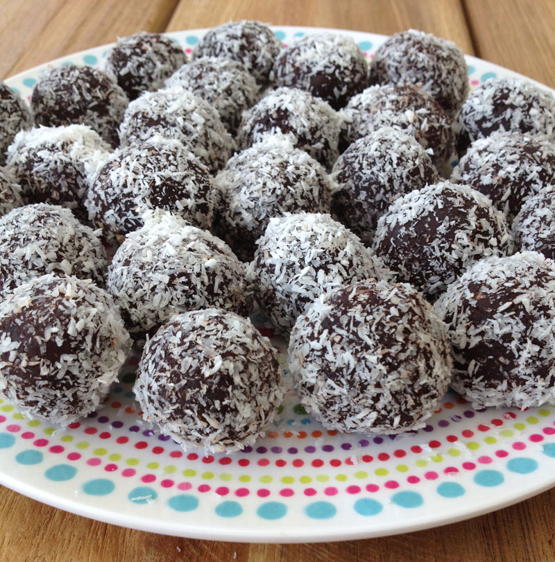 Gezonde vegan chocolade truffels