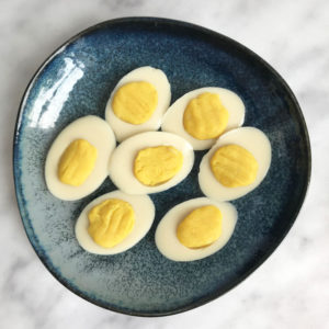 Vegan gekookte eieren