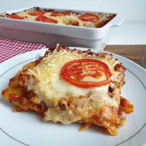 Vegan lasagne bolognese