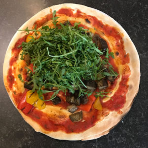 Vegan pizza bij Happy Italy