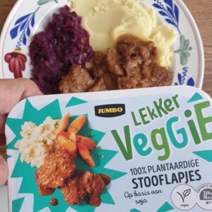 Vegan Taste Test #1: Jumbo Lekker Veggie 100% plantaardige stooflapjes